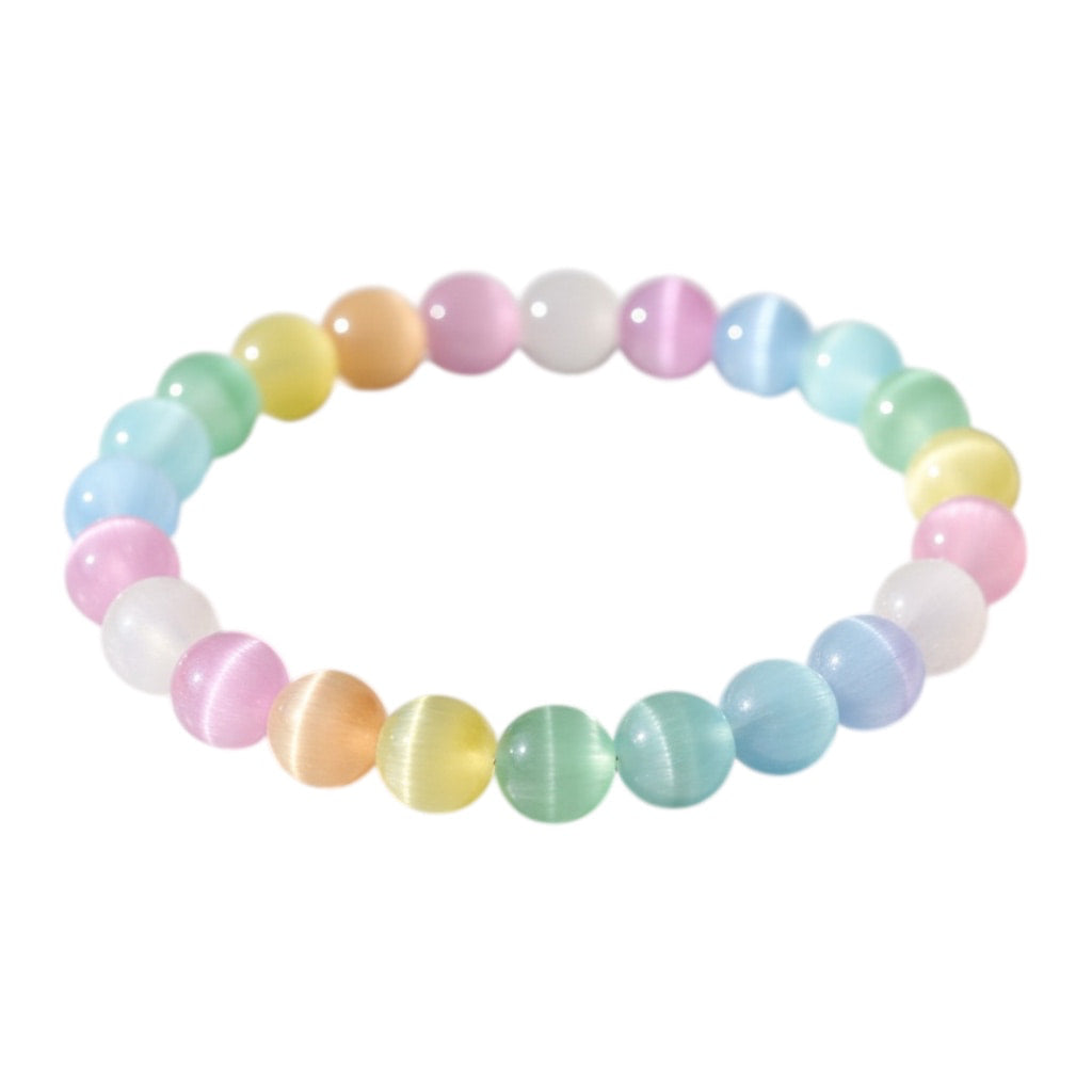 Katzenauge Kugelarmband – Schimmernde Energie des Regenbogens CrystalScents