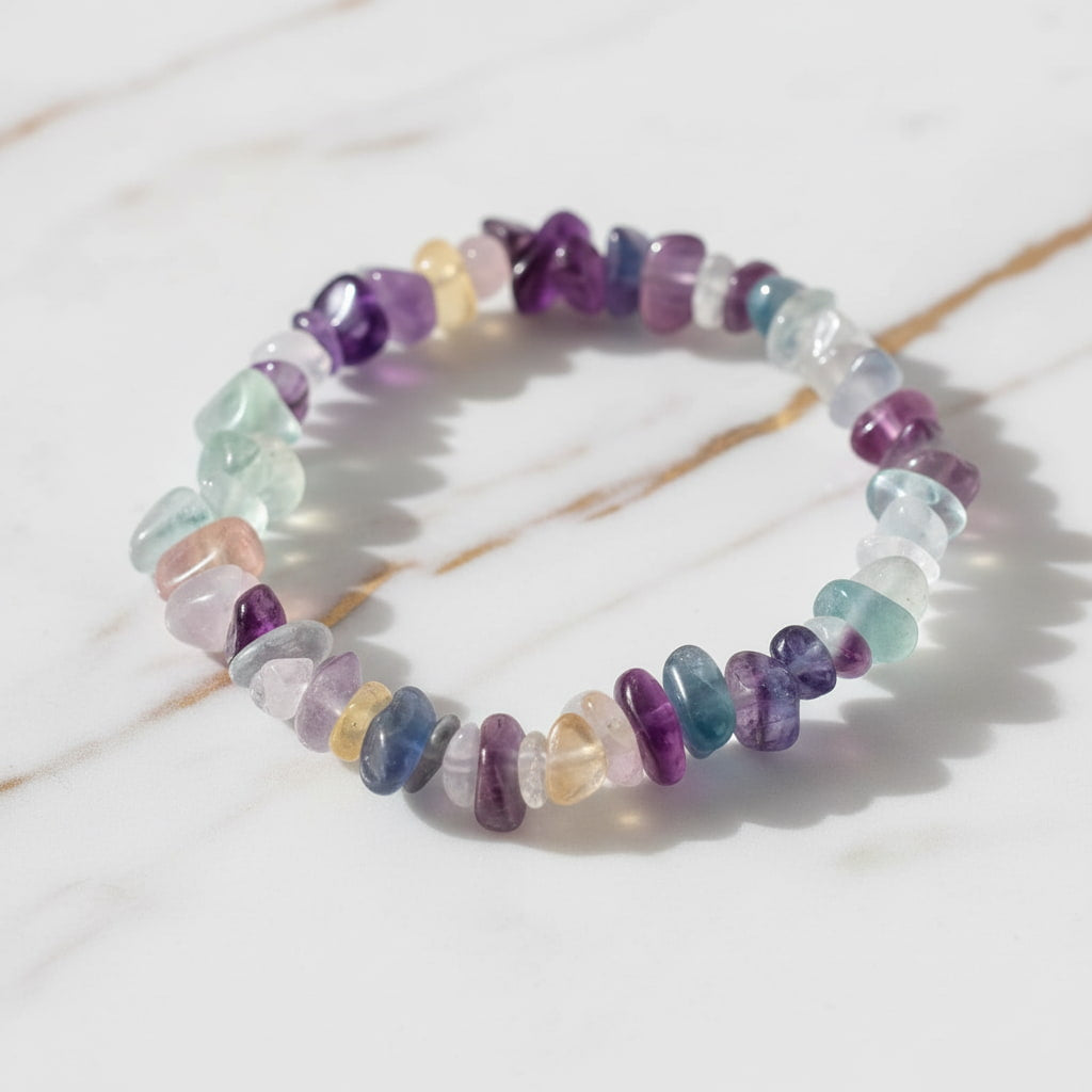 Fluorit Splitterarmband - Fokus & innere Balance CrystalScents