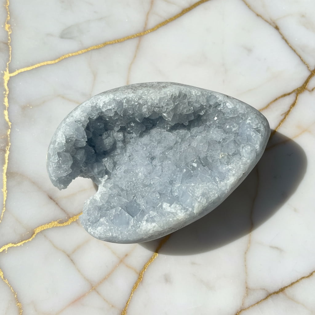 Celestit Kristallcluster - Ein Stück des Himmels CrystalScents