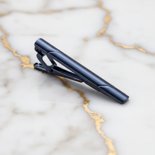 Krawattenklammer Dunkelblau – Stilvolles Accessoire mit klarer Linie CrystalScents