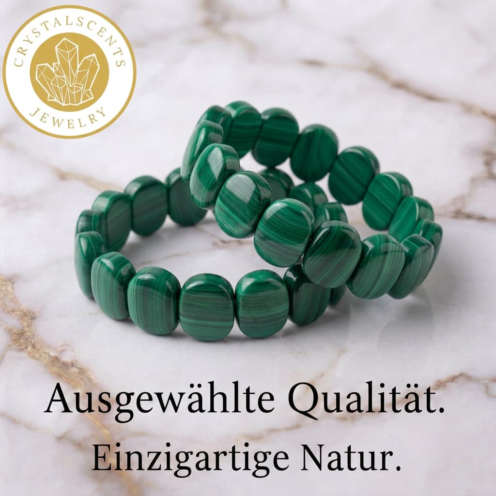 Malachit Armband - Lebendige Optik