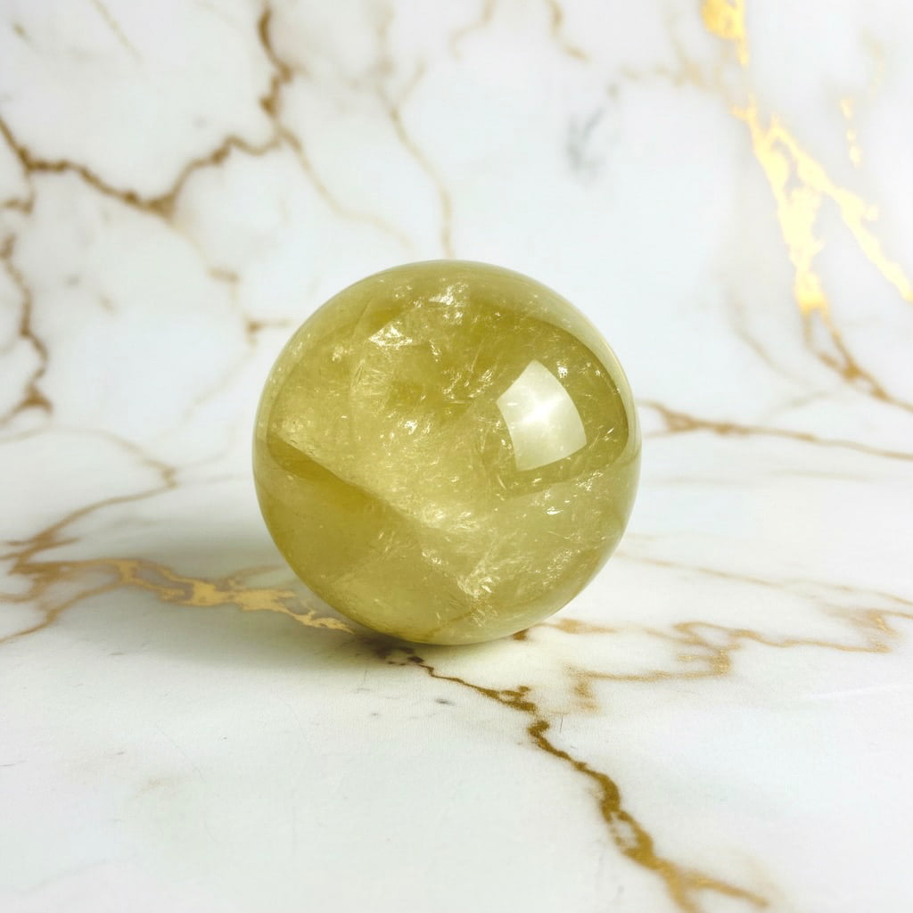 Citrin Kugel - Wärme & Sonne CrystalScents
