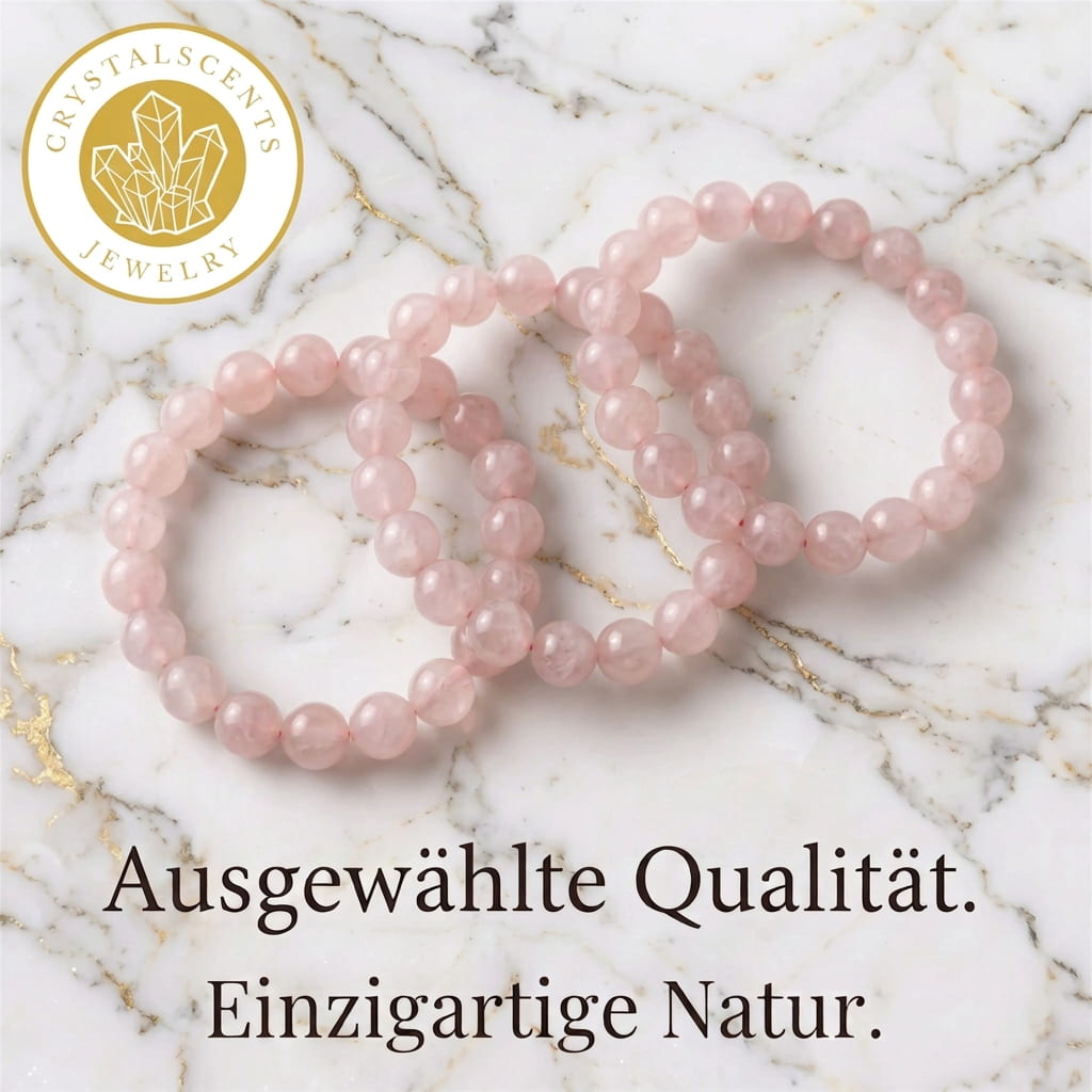 Rosenquarz Kugelarmband – Herzöffnung & Harmonie