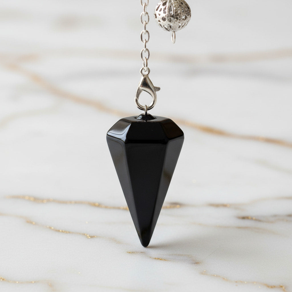 Obsidian Pendel –  Fokus & Stabilität