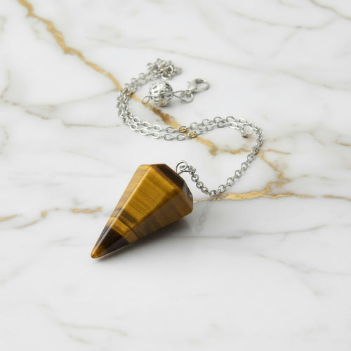 Tigerauge Pendel – Mut & Stabilität CrystalScents