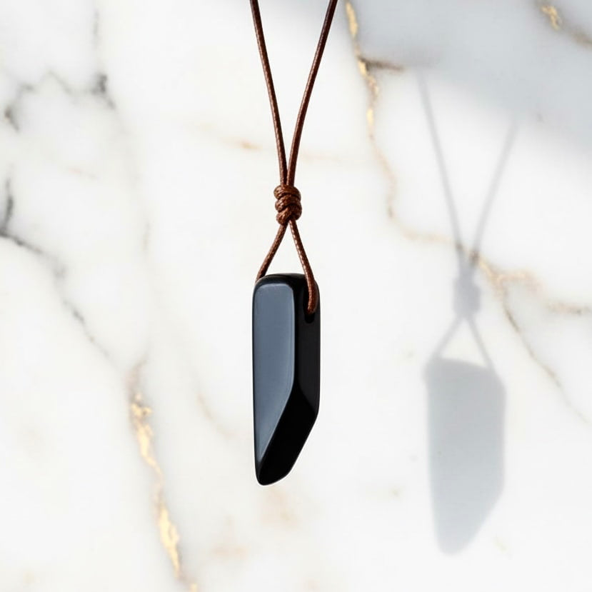 Obsidian Halskette - Alltag & Wohlbefinden CrystalScents