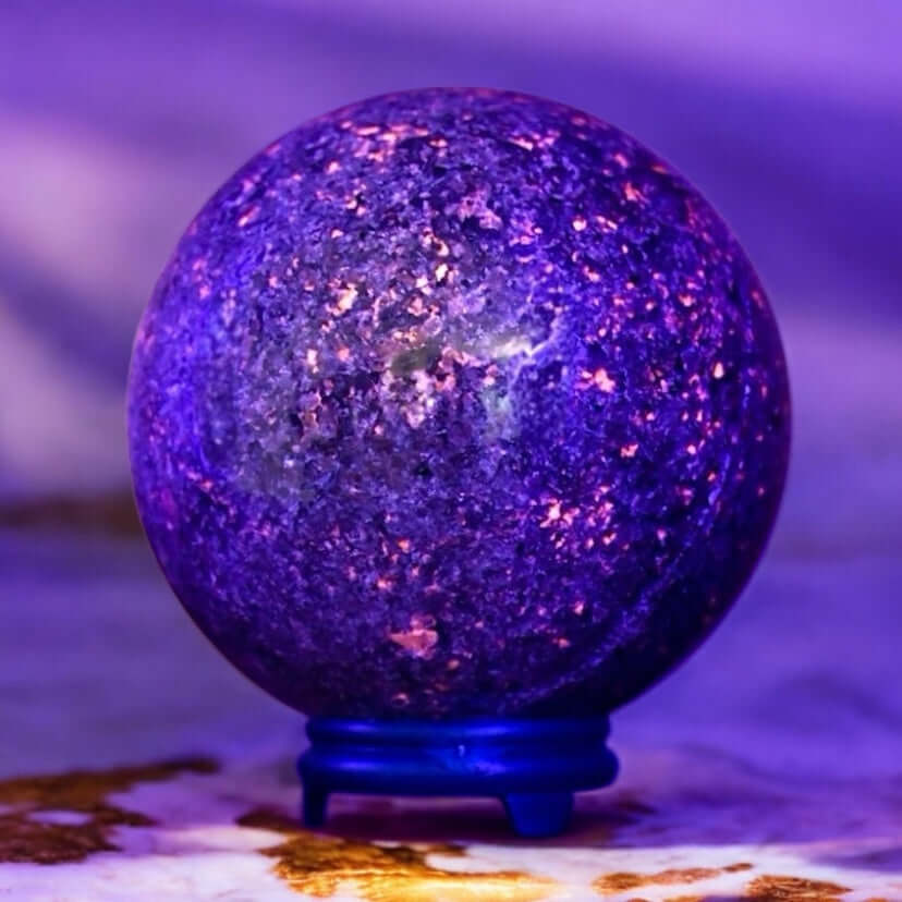 1 Riesige Flammenstein-Kugel – lebendige Energie für Motivation, Kreativität und Lebensfreude