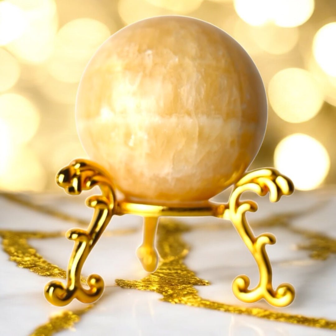 1 Orange Calcit Kugel - CrystalScents