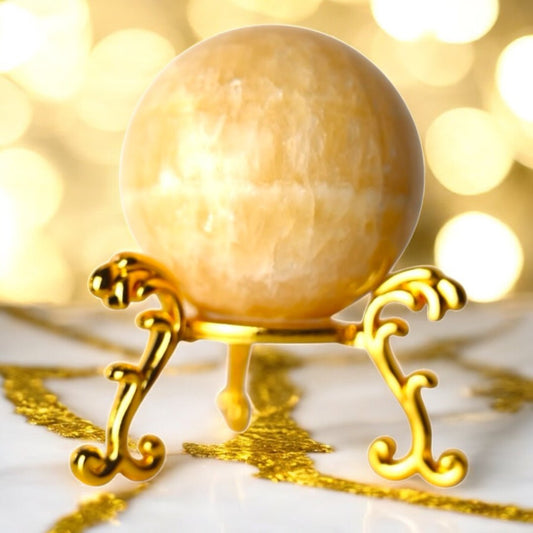 1 Orange Calcit Kugel - CrystalScents