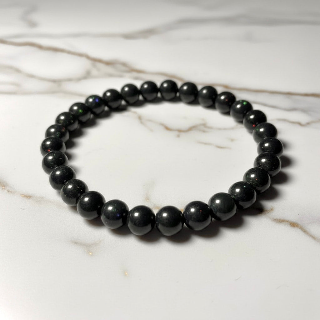 Schwarzes Opal Kugelarmband – Energie & Seltenheit CrystalScents