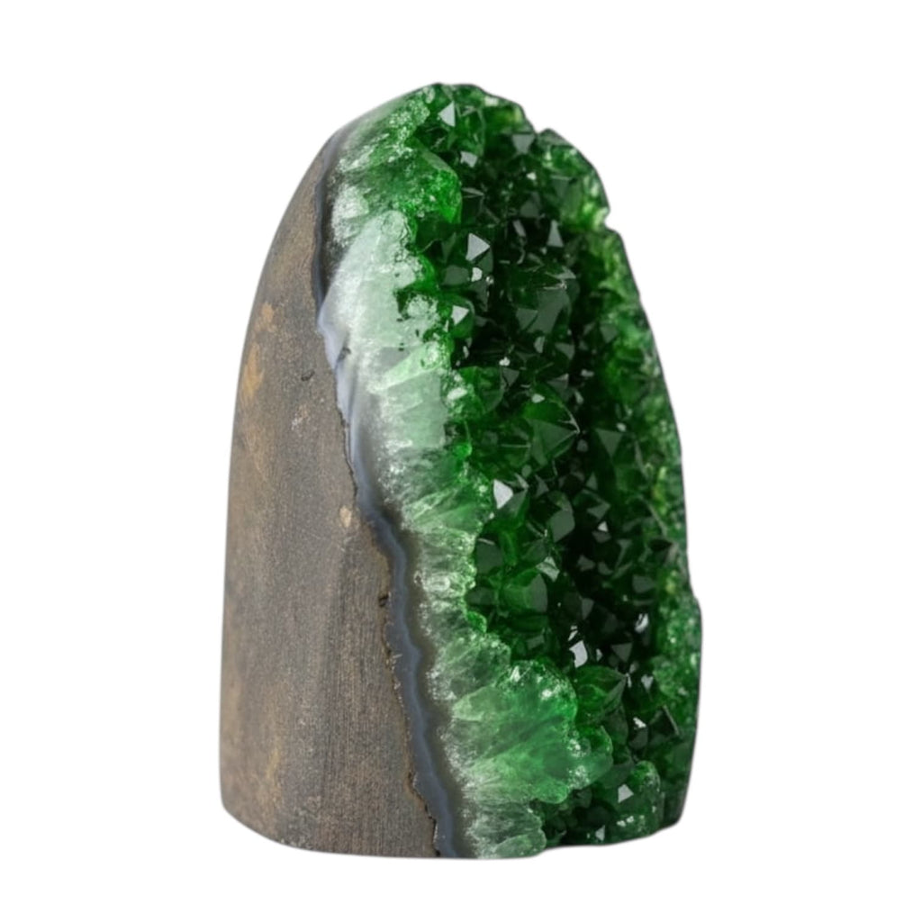 Amethystdruse Grün – Funkelndes Kristall-Wohnhighlight CrystalScents