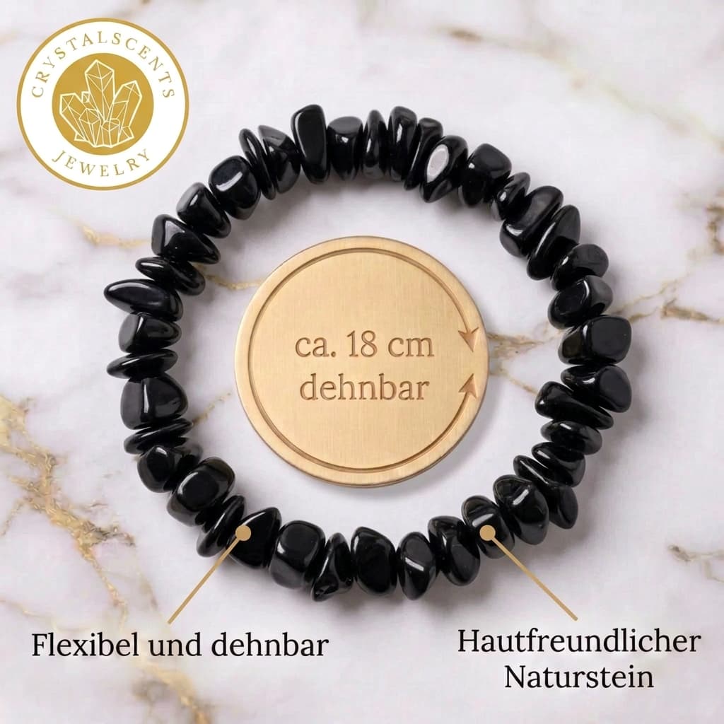Obsidian Splitterarmband  – Schutz & Balance