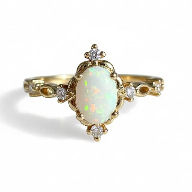 Opal Ring - Leuchtende Akzente CrystalScents