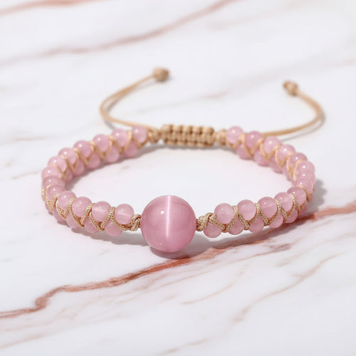 Katzenauge Flechtarmband – Stil & Schimmer CrystalScents