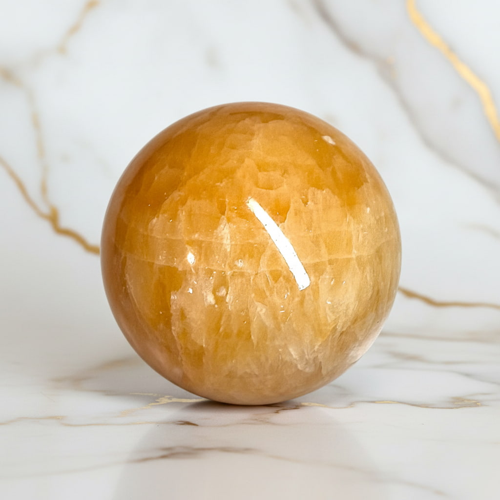 Calcit Kugel - Erdung & Energie