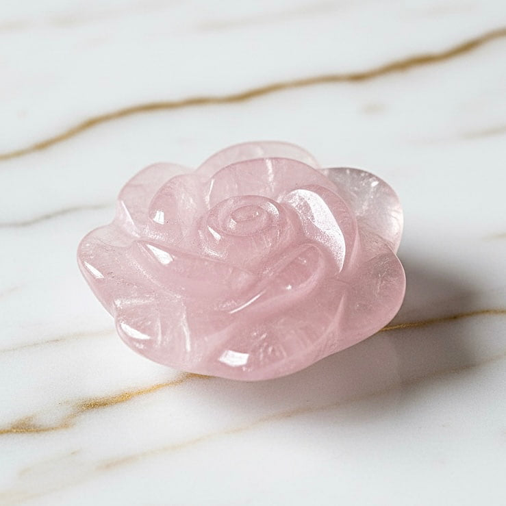 Rosenquarz Rose – Voller Liebe & Harmonie