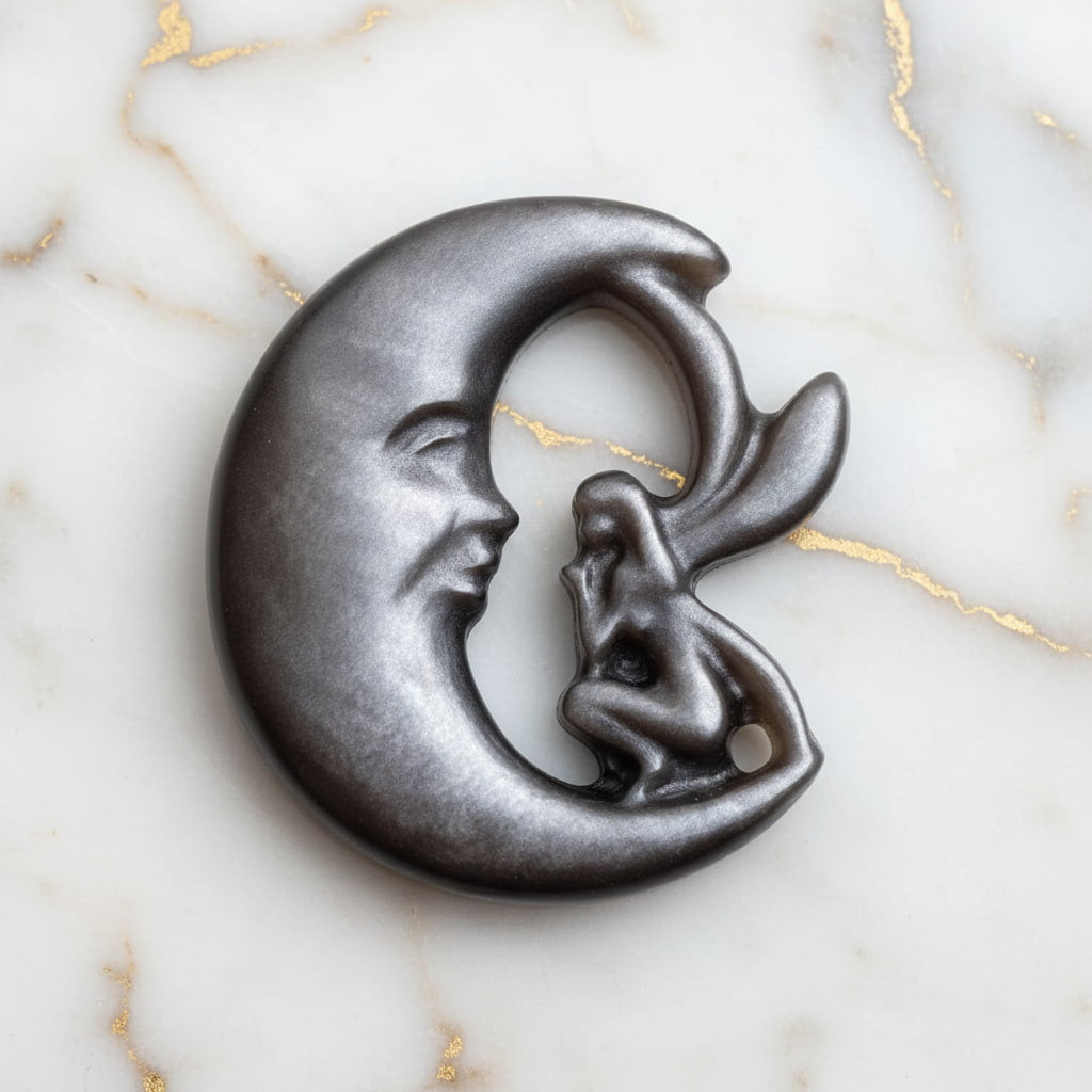 Silber Obsidian – Silber Obsidian Mondelfe CrystalScents