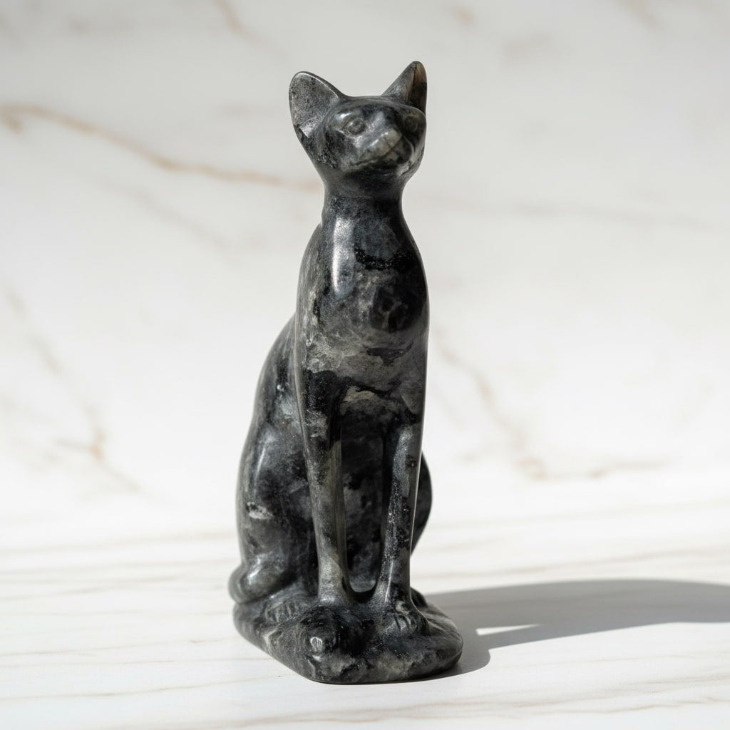 Labradorit Katzenfigur – Anmutig & geheimnisvoll CrystalScents