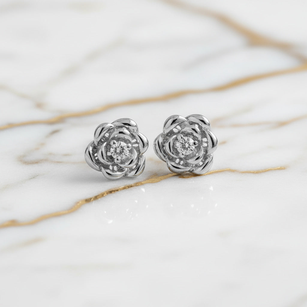 Ohrstecker Silber Rosenform – JETZT entdecken CrystalScents