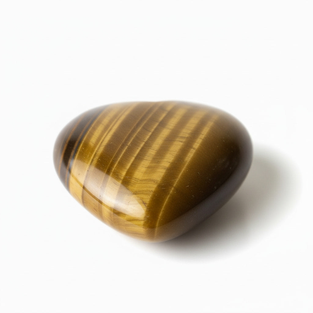 Mini Tigerauge Herz - Schimmernder Talisman CrystalScents