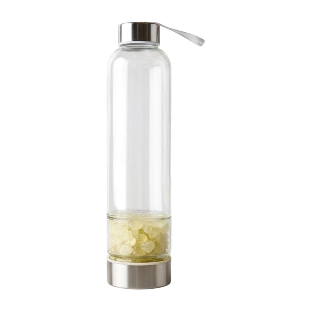 Citrin Trinkflasche - Deine positive Kraftquelle CrystalScents