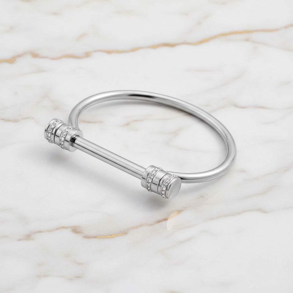 Armband – Schrauben Design in Silber CrystalScents