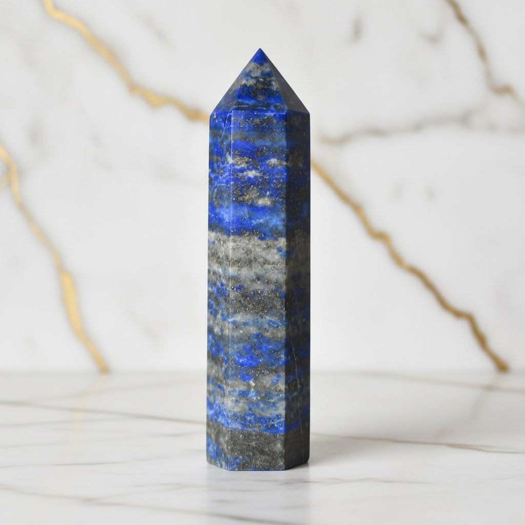 Lapislazuli Obelisk – Kraftvoller Kristall in Blau CrystalScents