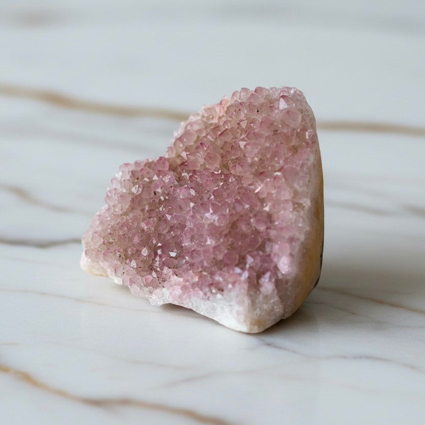 Amethystdruse rosa – Zarte Farbnuancen für Ruhe & Harmonie CrystalScents