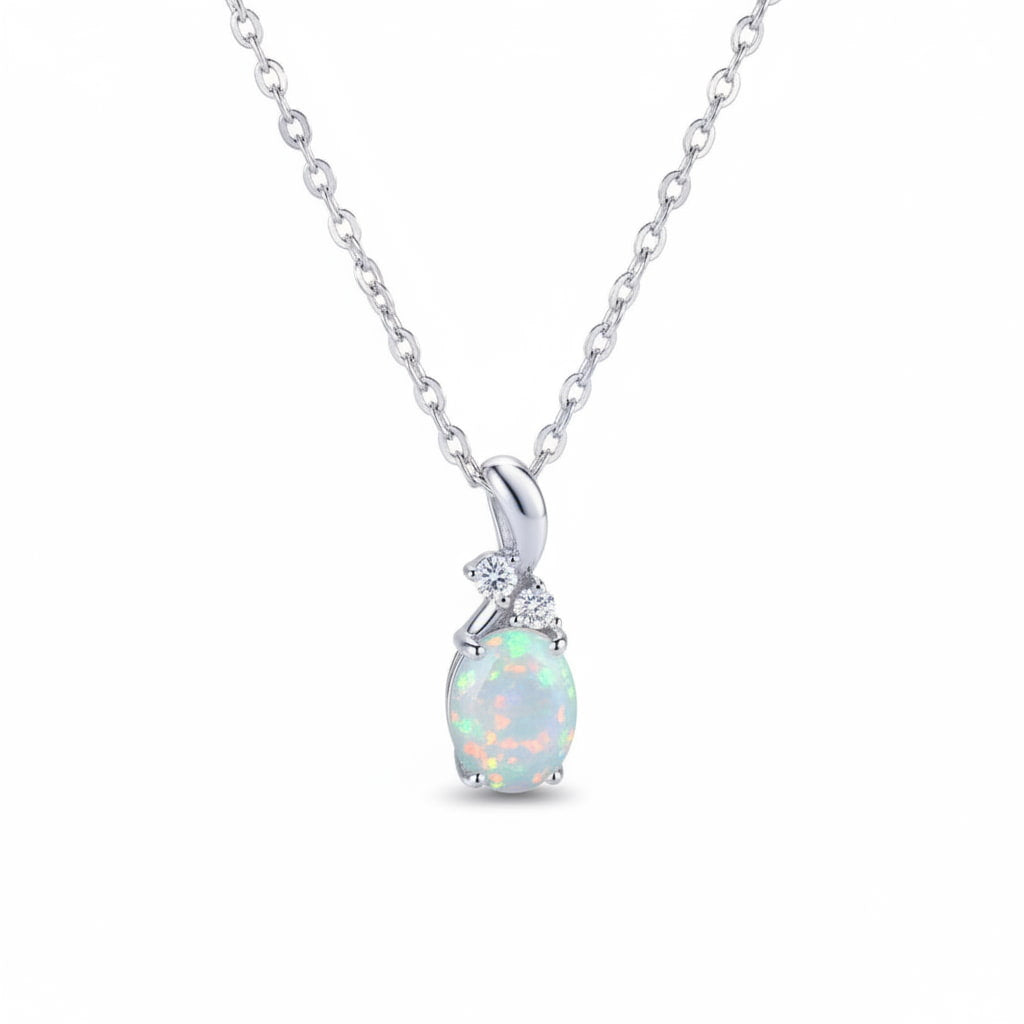 Opal Halskette - Eleganz & Inspiration CrystalScents