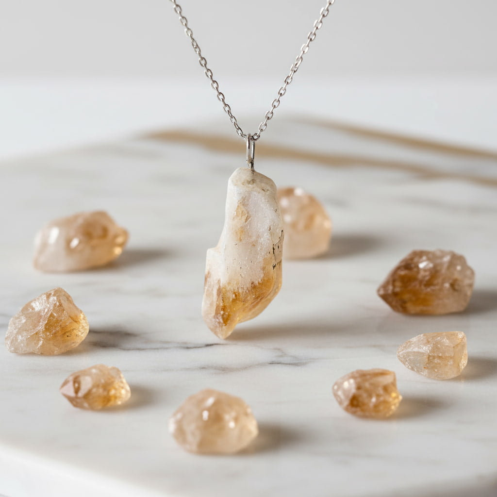 Citrin Halskette – Energie & Lebensfreude JETZT entdecken CrystalScents