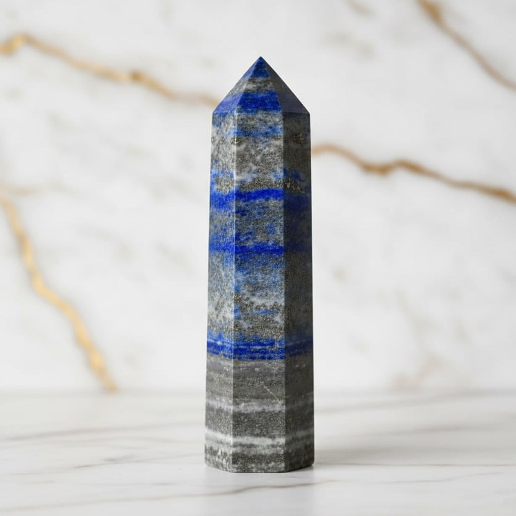 Lapislazuli Obelisk – Klarheit & Fokus JETZT sichern CrystalScents