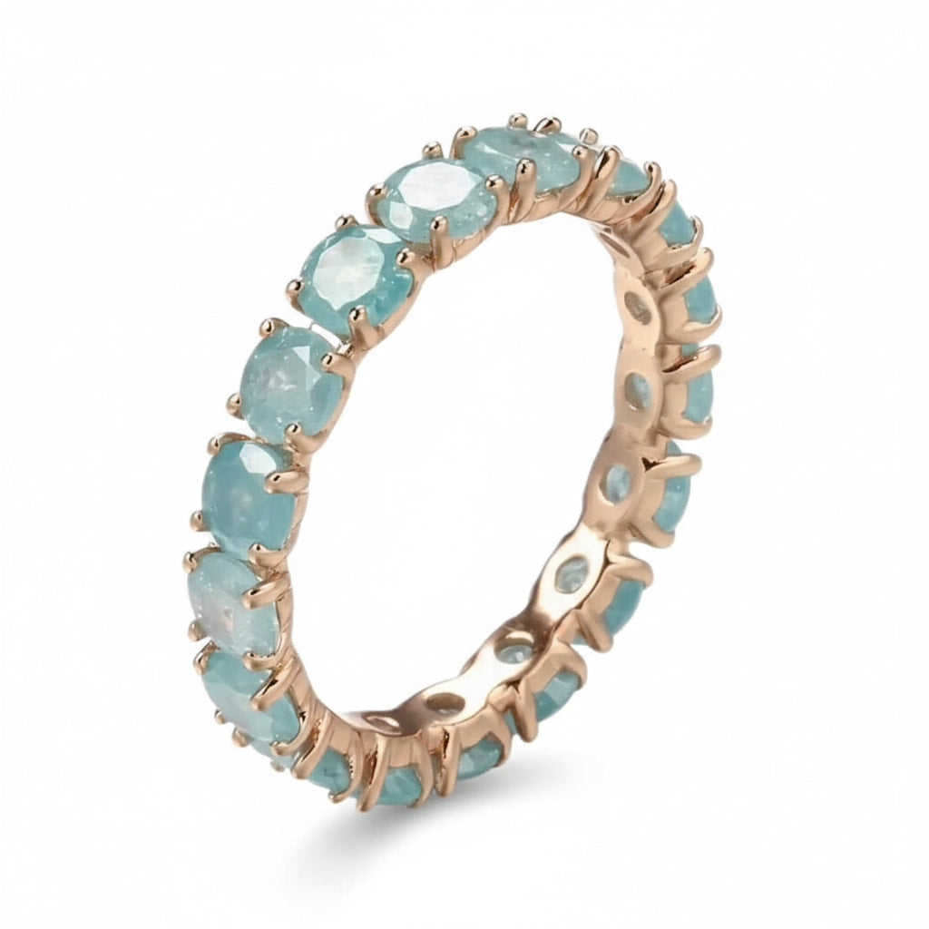 Ring – Funkelnder blauer Bandring CrystalScents