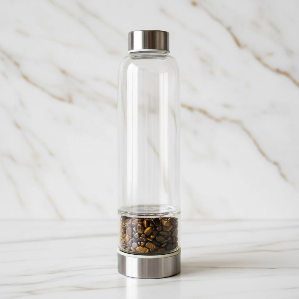 Tigerauge Trinkflasche - Täglicher Begleiter CrystalScents