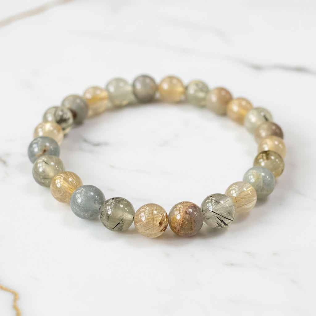 Quarz Kugelarmband – Balance & Wohlbefinden CrystalScents