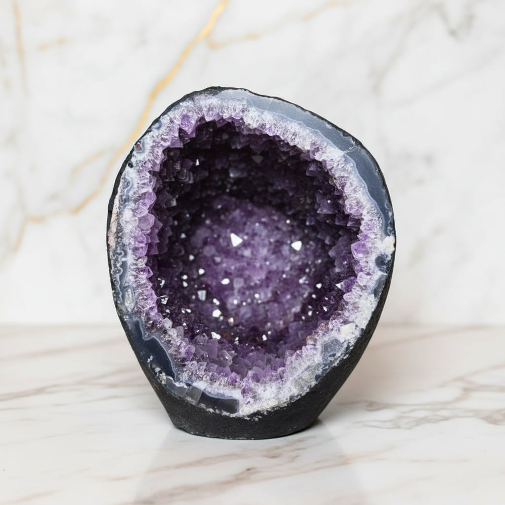 Sehr große Amethystdruse – Dekoratives Zentrum 9,95 kg CrystalScents
