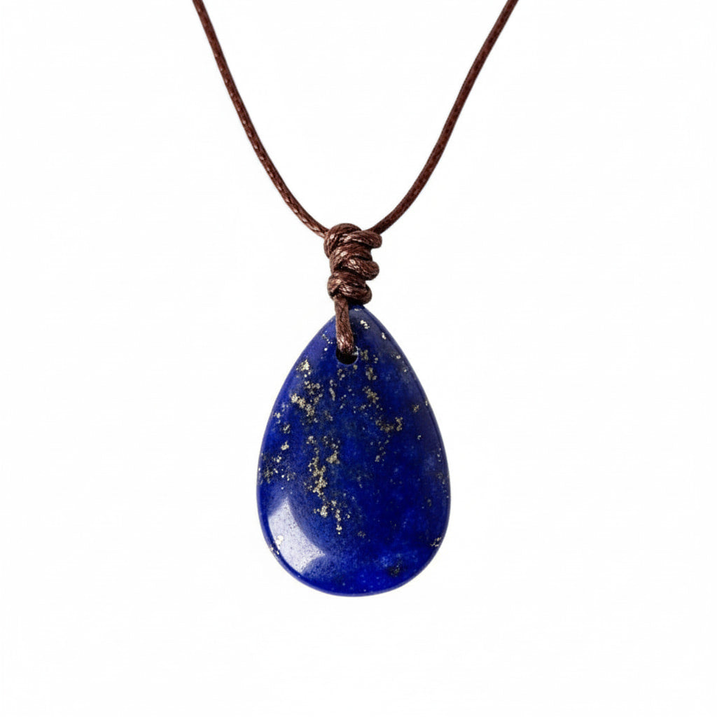 Lapislazuli Halskette - Tropfenförmiger Anhänger CrystalScents