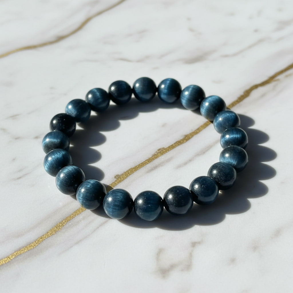Tigerauge Falkenauge Kugelarmband - Energie & Schutz CrystalScents