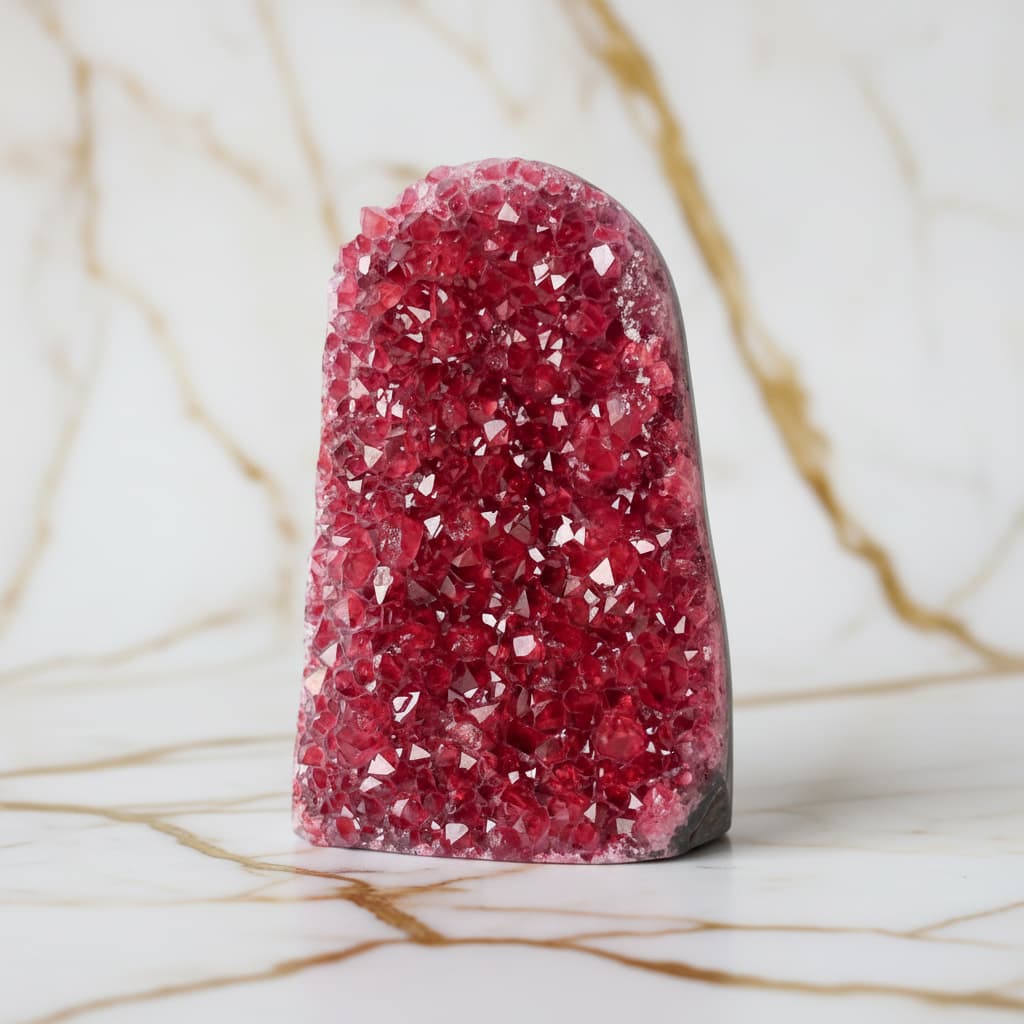 Amethystdruse Rot – Elegantes Kristallhighlight für dein Zuhause CrystalScents