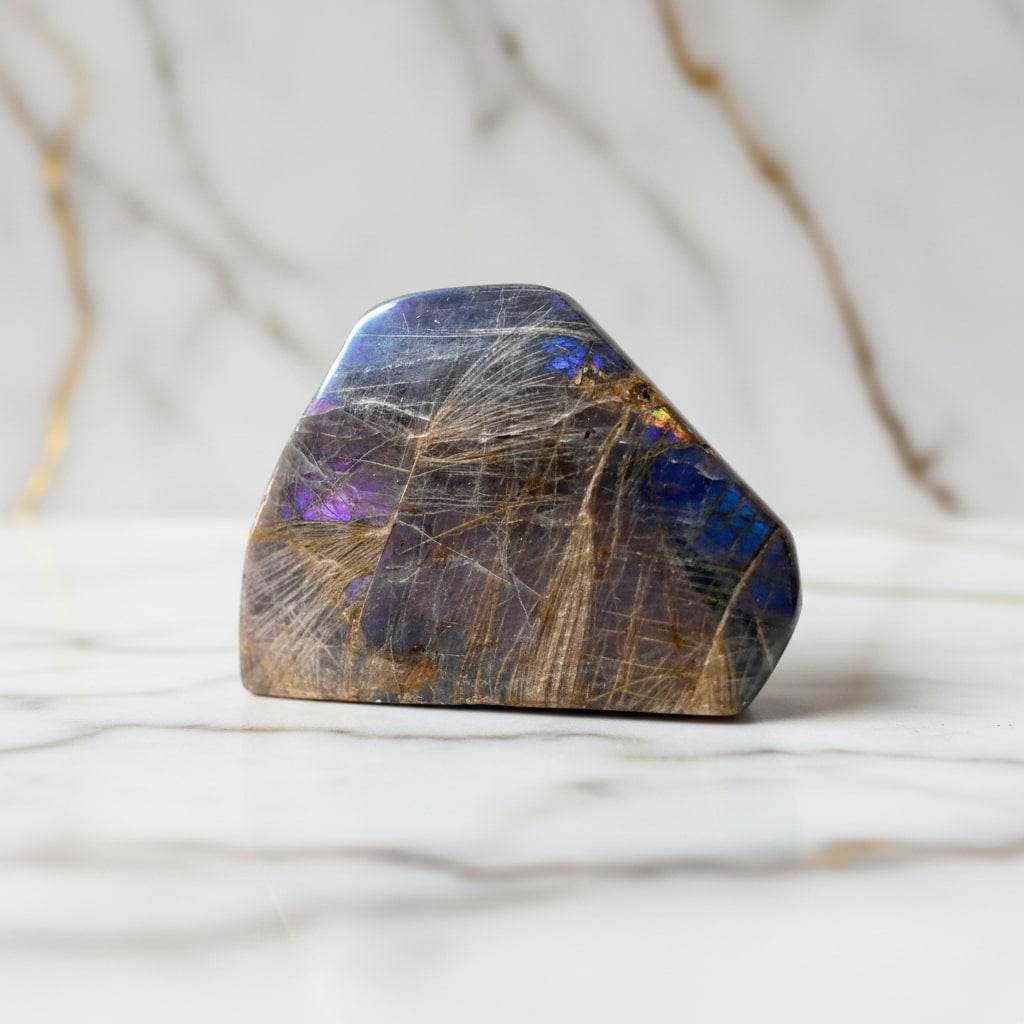 Große Labradorit Sunset Freiform – Farbenprächtiges Unikat CrystalScents