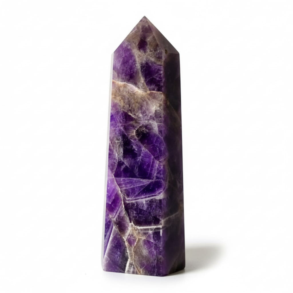 Amethyst Obelisk 17,5 cm – Kristall Obelisk Dekoration CrystalScents
