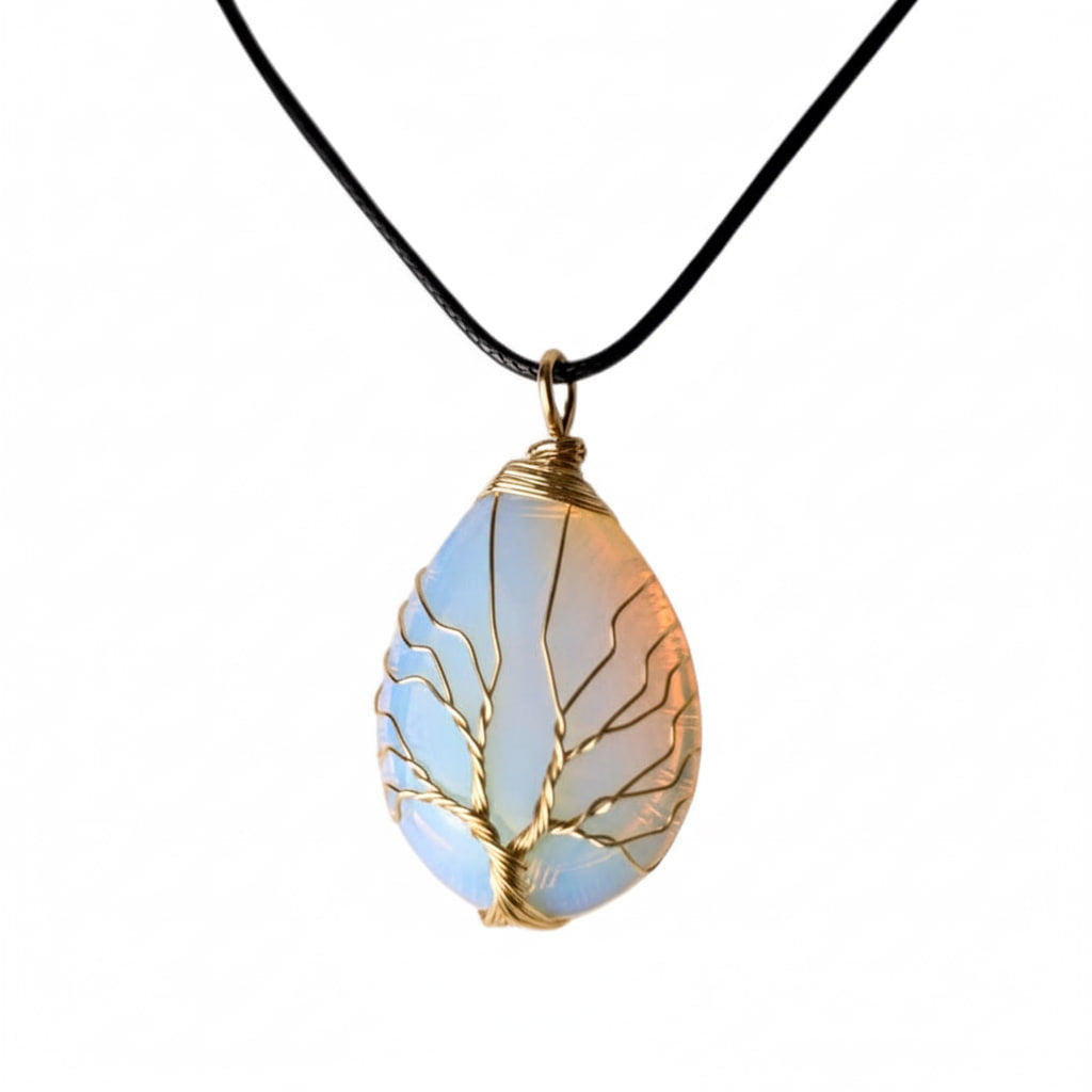 Opalit Halskette - Golden Verziert CrystalScents
