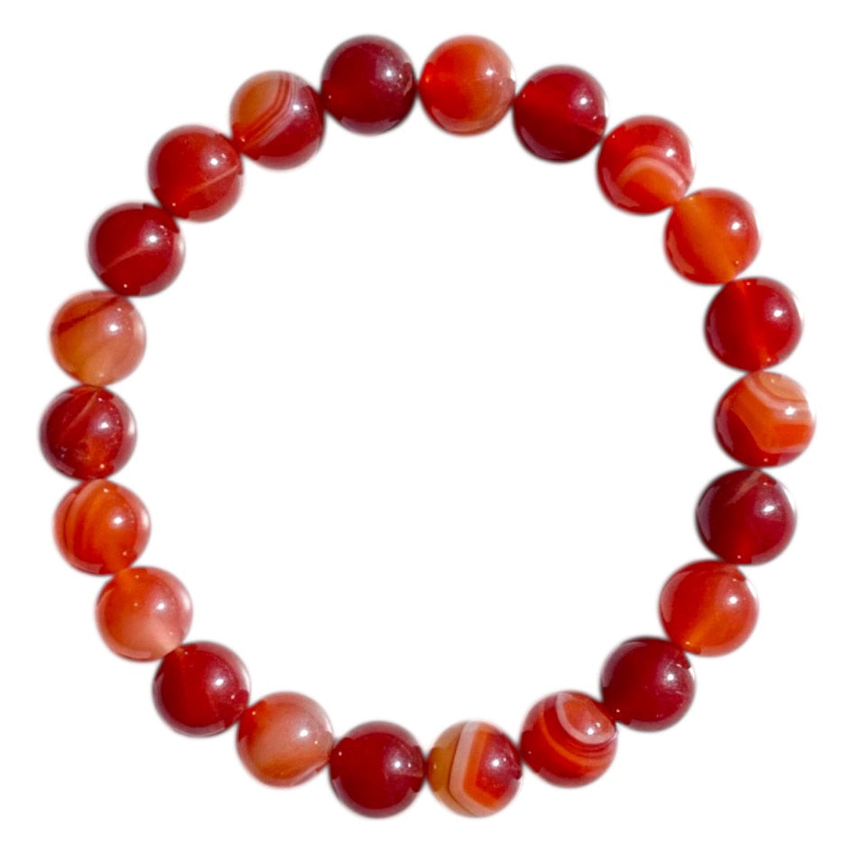Karneol Kugelarmband – Lebensfreude & innere Stärke CrystalScents