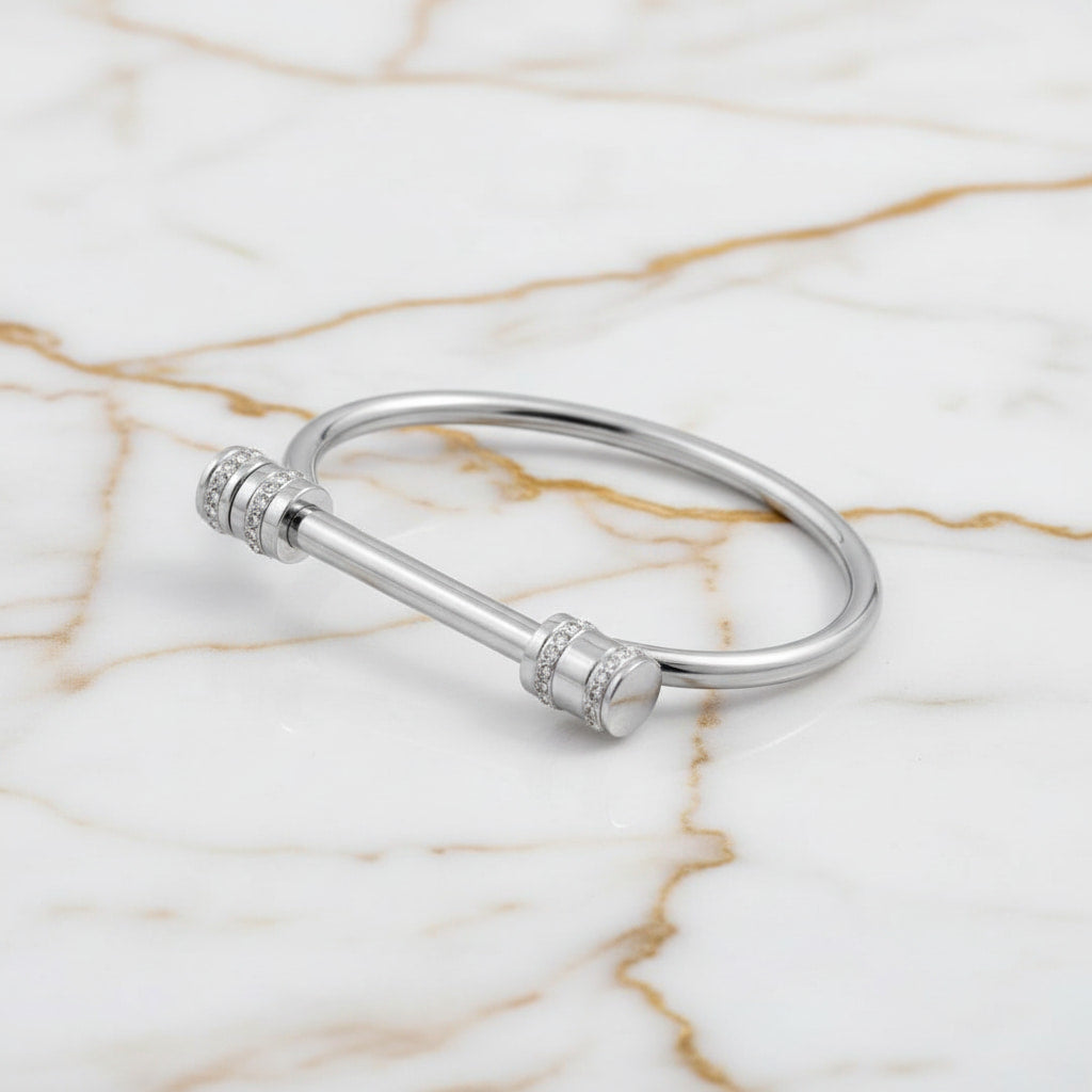 Armband – Schrauben Design in Silber CrystalScents