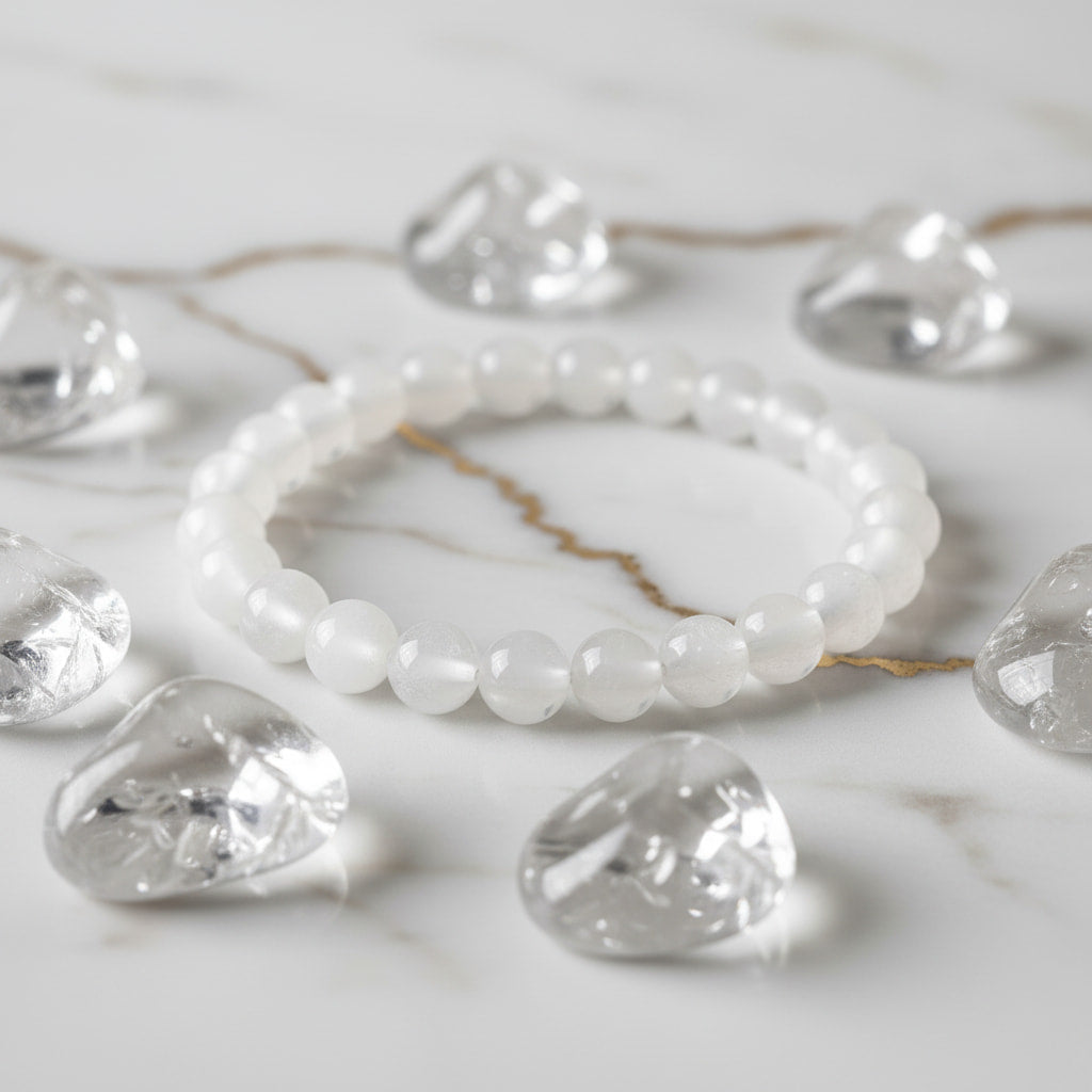 Bergkristall Kugelarmband - Klarheit & fokussierte Energie CrystalScents