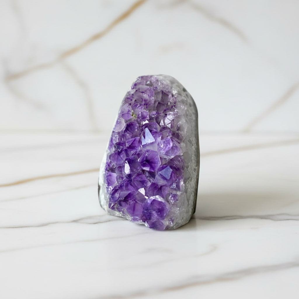 Amethystdruse – Spirituelle Begleiterin für Harmonie CrystalScents