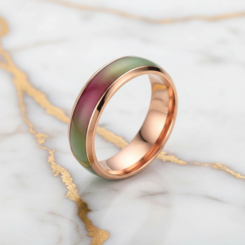 Emotionsring Roségold - Gefühle stilvoll ausdrücken CrystalScents