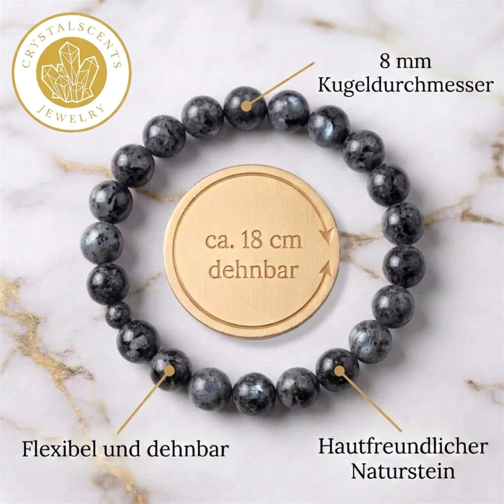 Larvikit Kugelarmband – Intuition & innere Stärke