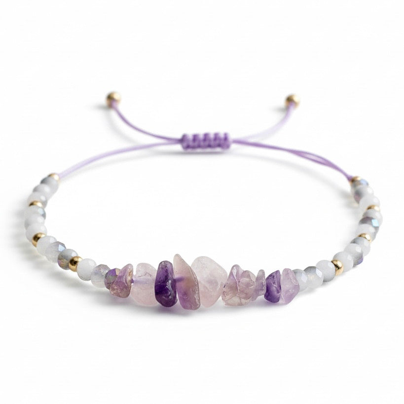 Amethyst Schutzarmband – Violetter Talisman | CrystalScents CrystalScents