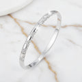 Armband – Silber mit funkelndem Kreuzmuster CrystalScents