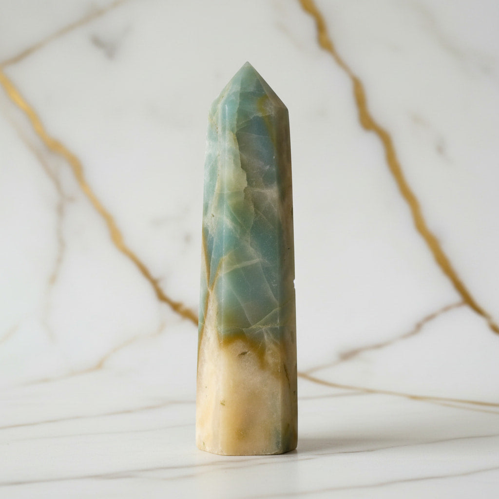 Aragonit Obelisk – Belebend & Klar CrystalScents